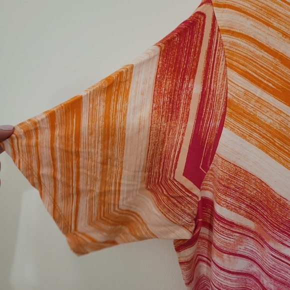 Rose + Olive chevron tunic top size 3X - Picture 5 of 11